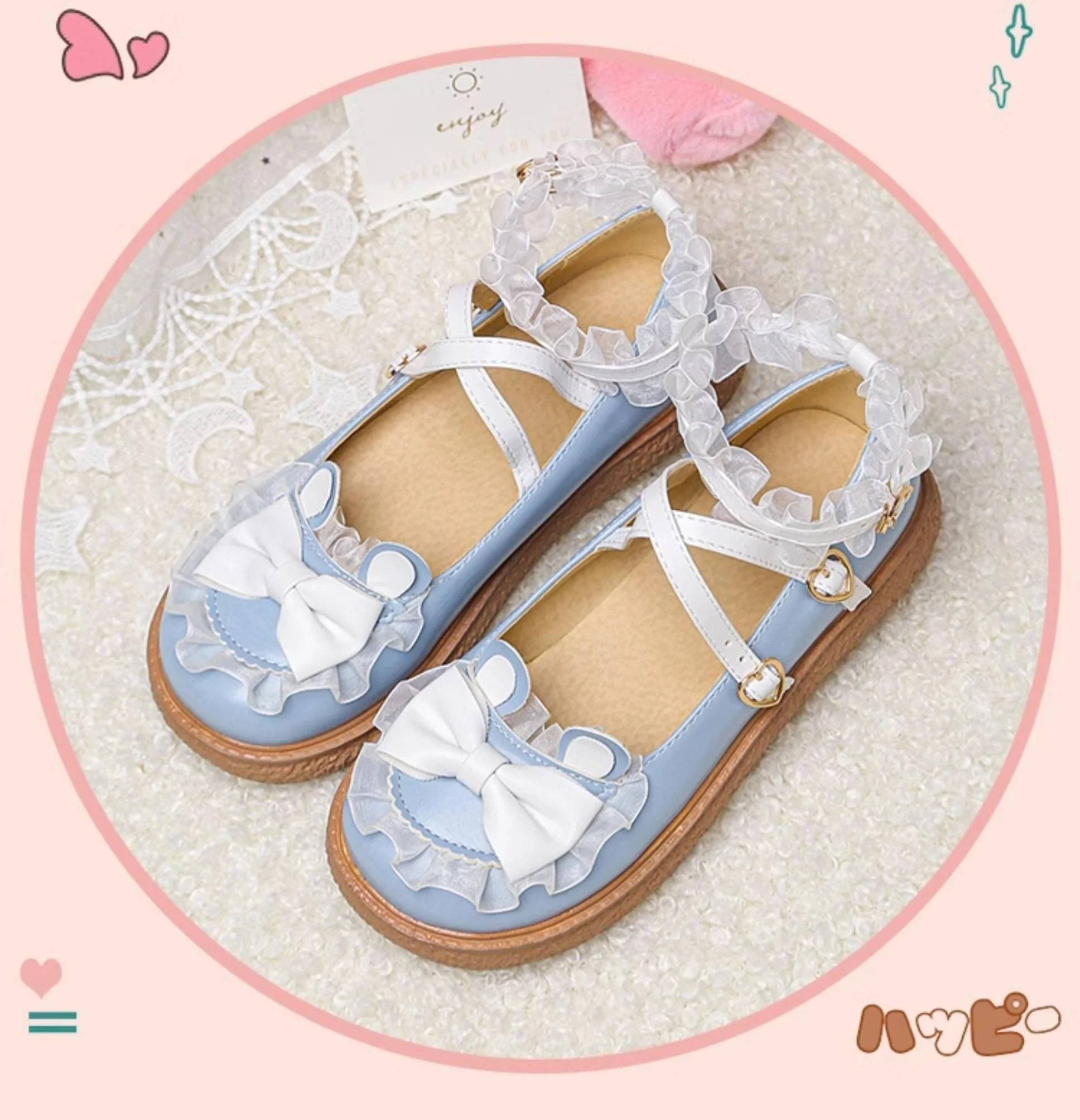 Yana - Sweet Bunny - Sweet Lolita Flat Shoes with Ear and Bow Decorations - Image 14