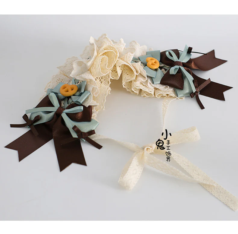 Xiaogui - Sweet Lolita Headband and Top Hat with Candy Details - Image 7