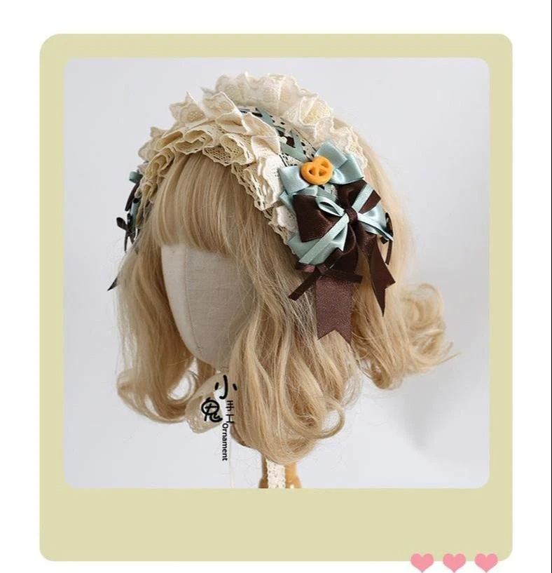 Xiaogui - Sweet Lolita Headband and Top Hat with Candy Details - Image 8