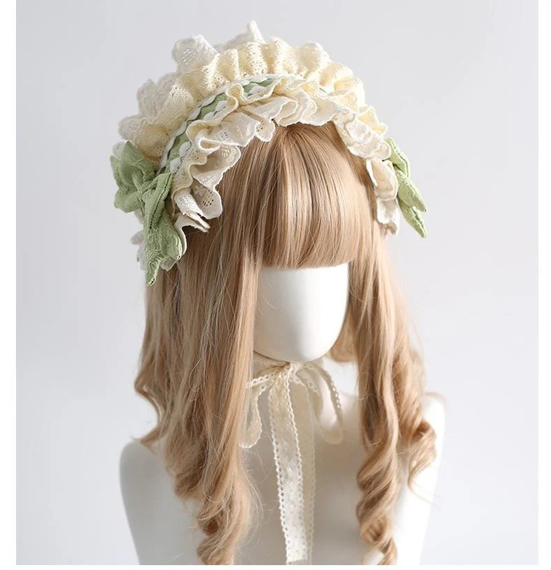 Xiaogui - Sweet Lolita Headband Lace Hairband Ballet Style - Image 2