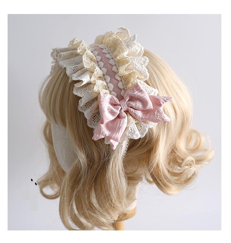 Xiaogui - Sweet Lolita Headband Lace Hairband Ballet Style - Image 6