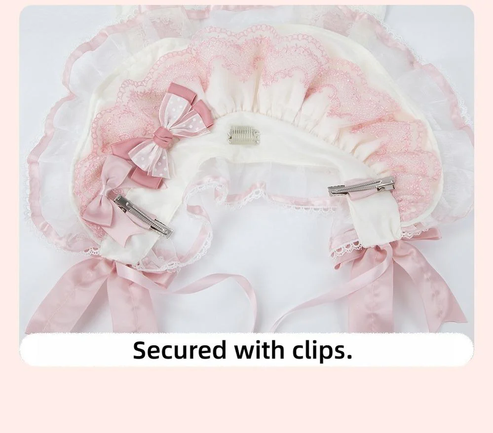 Sweet Lolita Headdress Set, Detachable Bunny Ears - Image 16