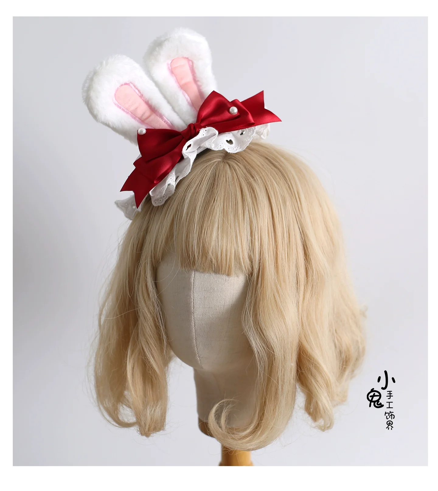 Xiaogui - Sweet Lolita Headdress, Shapeable Bunny Ear - Image 7