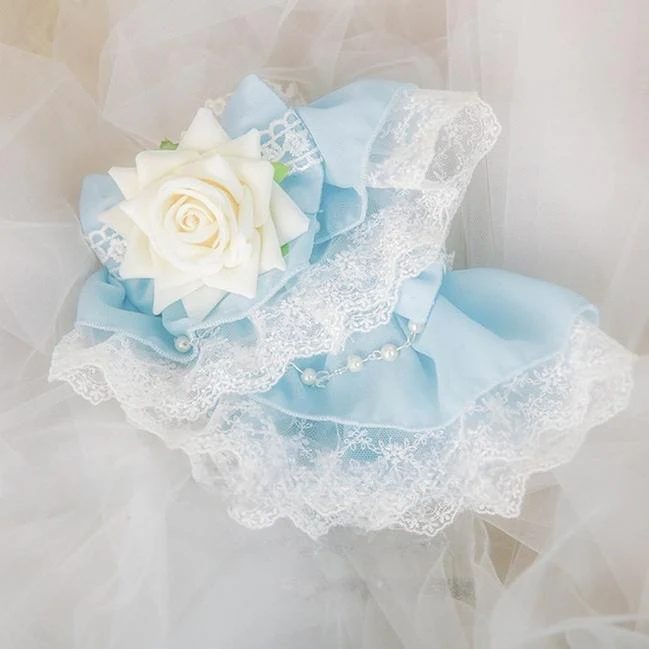 Dawn Wedding - Sweet Lolita Headress, Rose Decorated BNT - Image 12