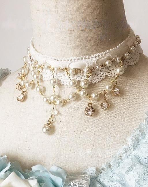 Dawn Wedding - Sweet Lolita Headress, Rose Decorated BNT - Image 3
