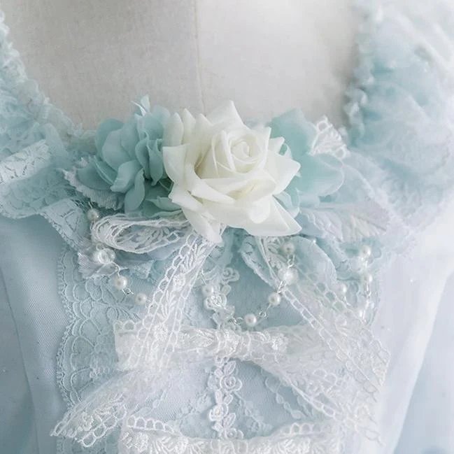 Dawn Wedding - Sweet Lolita Headress, Rose Decorated BNT - Image 9