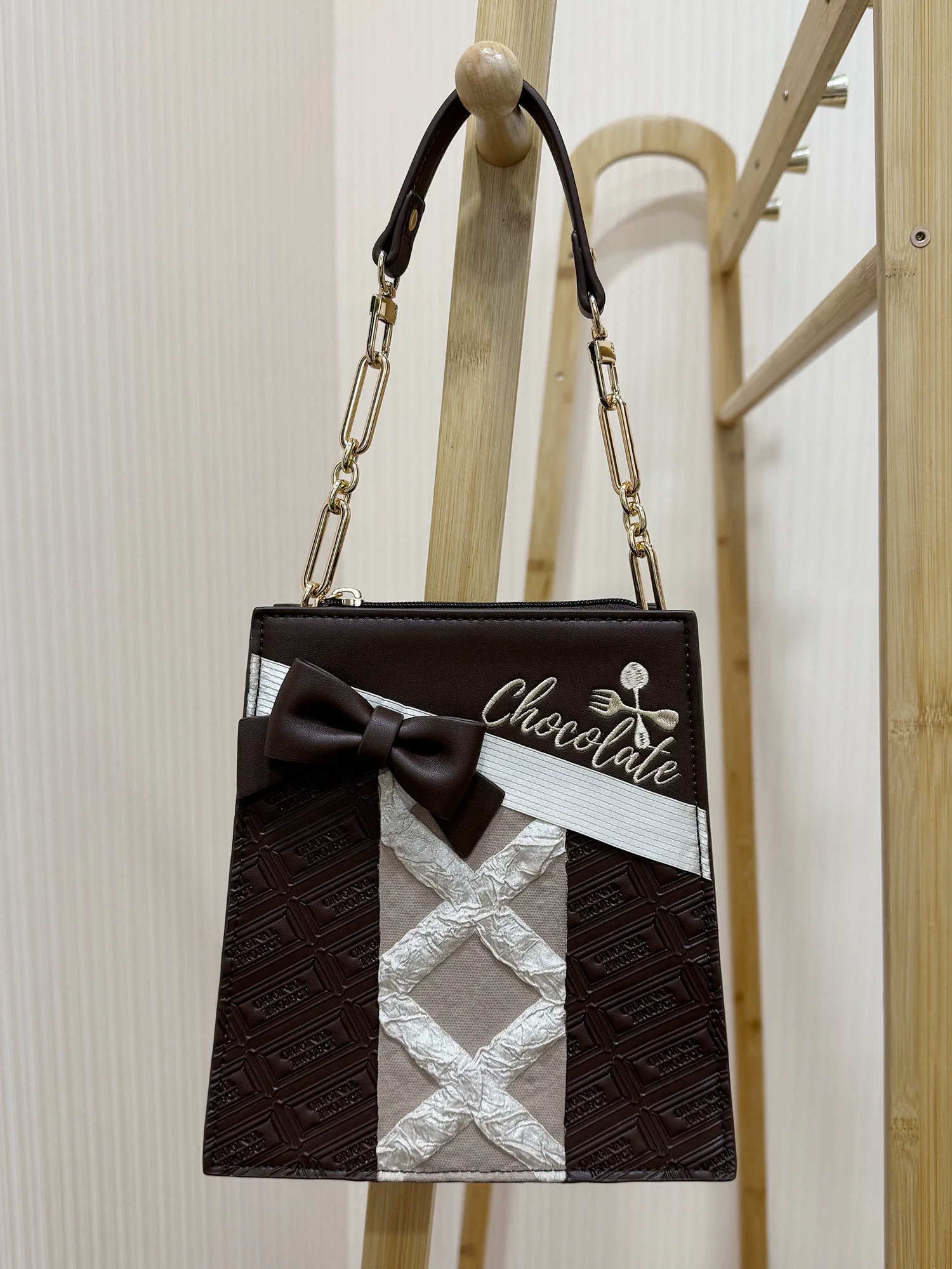 Sweet Lolita Heart-shaped Bag, Chocolate Inspired - Image 5