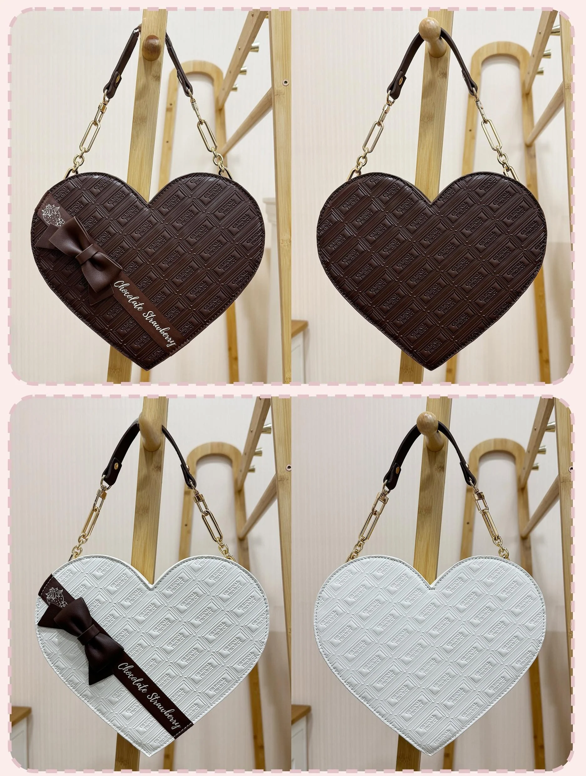 Sweet Lolita Heart-shaped Bag, Chocolate Inspired - Image 9