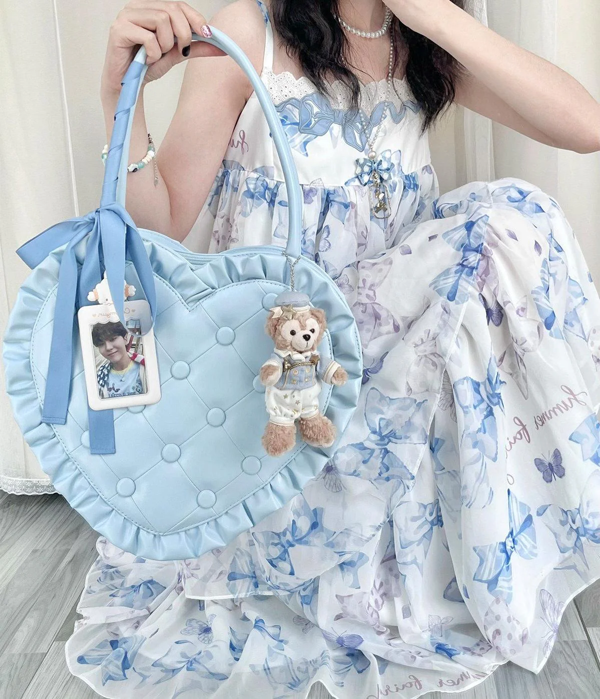 Heart Pillow - Sweet Lolita Heart-shaped Handbag or Shoulder Bag - Image 8