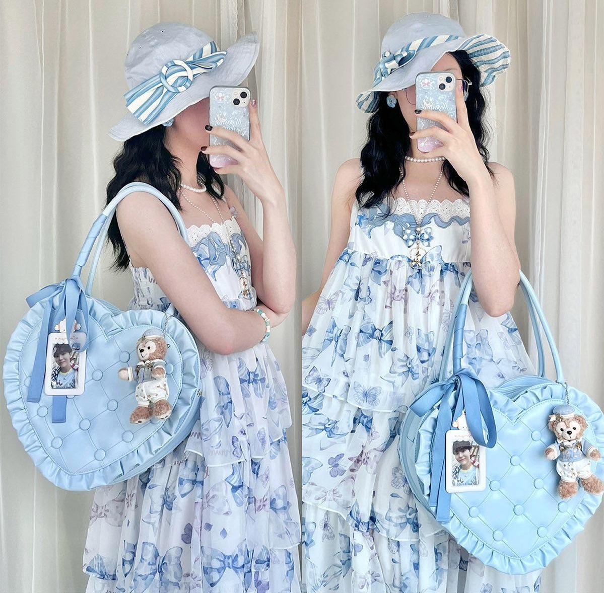 Heart Pillow - Sweet Lolita Heart-shaped Handbag or Shoulder Bag - Image 9