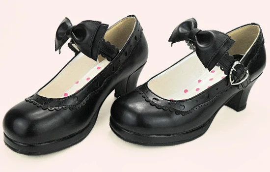 Sweet Lolita Heel Shoes Butterfly Bow Shoes - Image 14