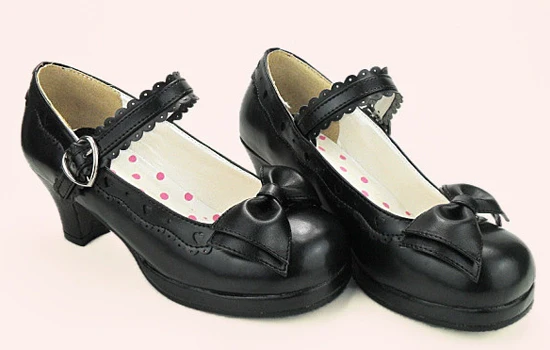 Sweet Lolita Heel Shoes Butterfly Bow Shoes - Image 15