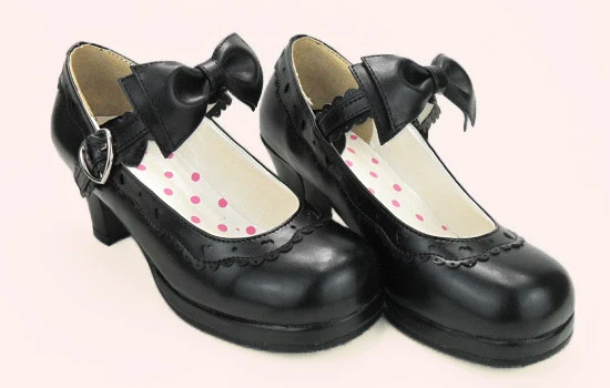 Sweet Lolita Heel Shoes Butterfly Bow Shoes - Image 16