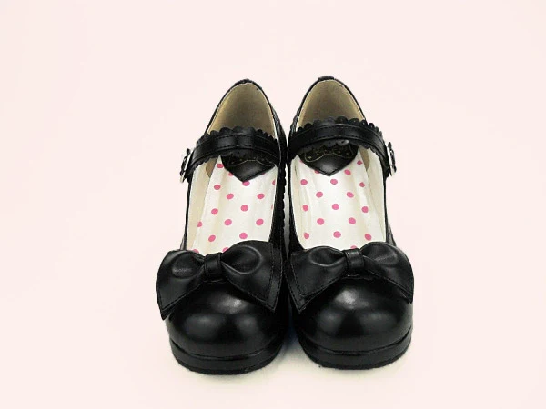 Sweet Lolita Heel Shoes Butterfly Bow Shoes - Image 19