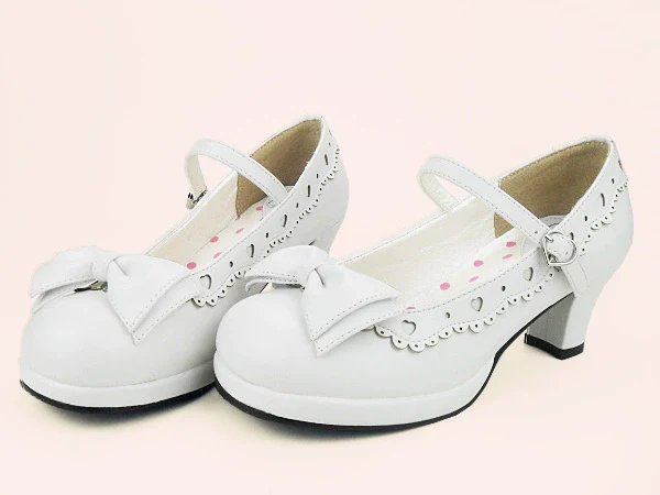 Sweet Lolita Heel Shoes Butterfly Bow Shoes - Image 5
