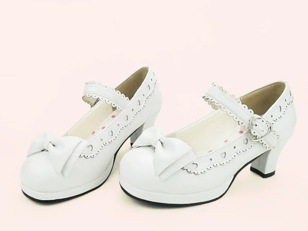 Sweet Lolita Heel Shoes Butterfly Bow Shoes - Image 6