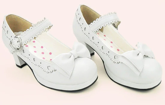 Sweet Lolita Heel Shoes Butterfly Bow Shoes - Image 7