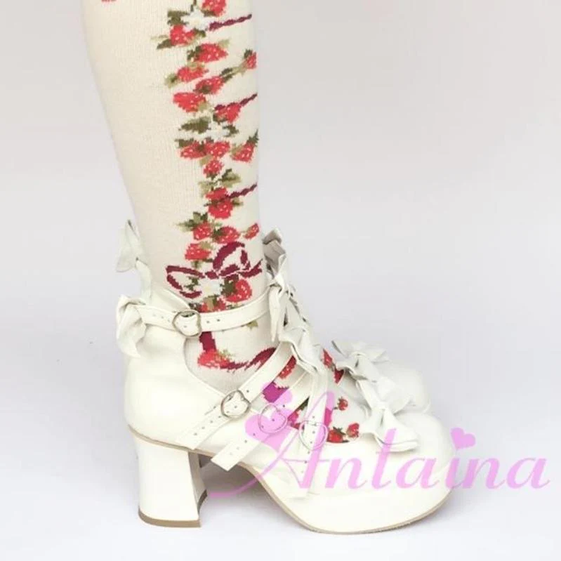 Antaina - Sweet Lolita Heel Shoes Plus Size Shoes - Image 28