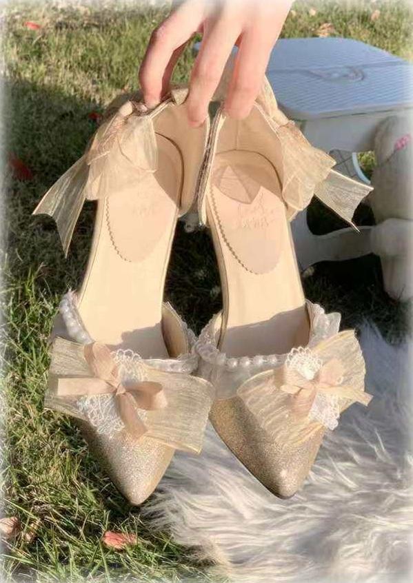 Soft Sheer Dance - Sweet Lolita Heel Shoes, Sheer Straps - Image 12