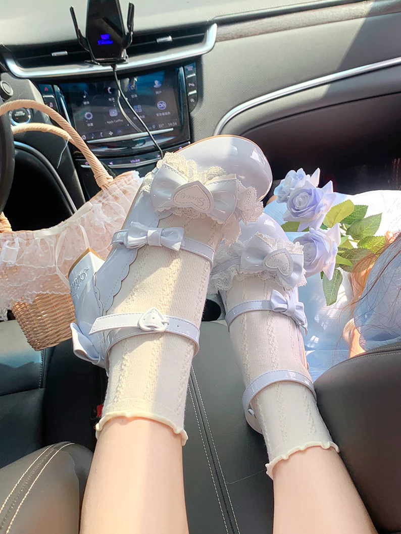 Aimee - Sakura - Sweet Lolita Heels Cute Mid-heel Mary Jane Shoes - Image 23