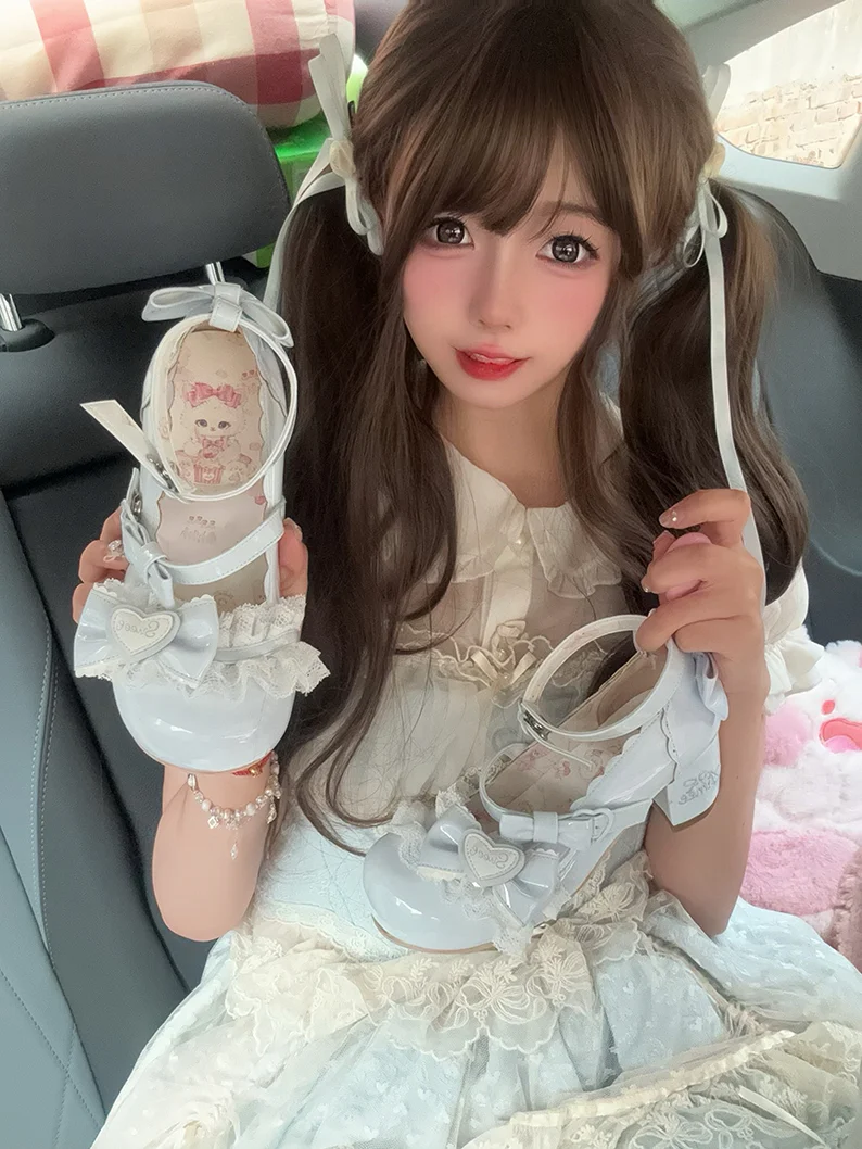 Aimee - Sakura - Sweet Lolita Heels Cute Mid-heel Mary Jane Shoes - Image 25
