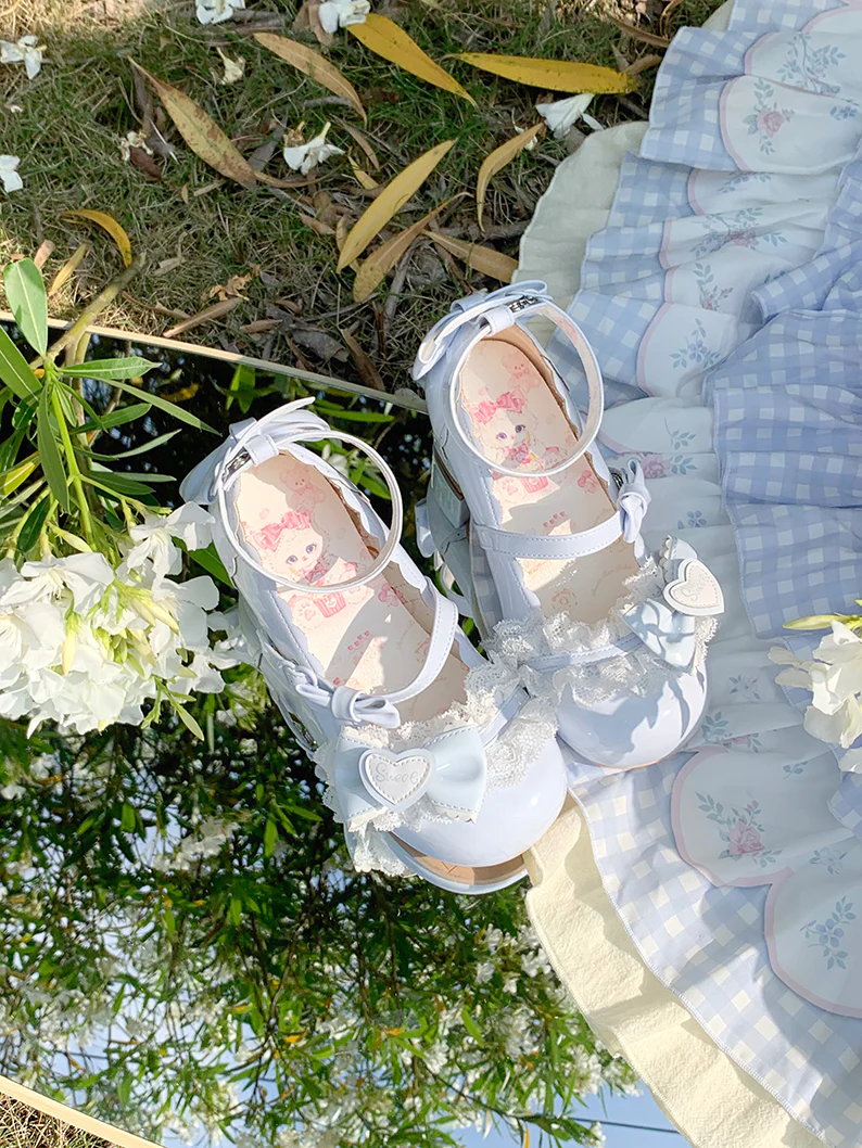 Aimee - Sakura - Sweet Lolita Heels Cute Mid-heel Mary Jane Shoes - Image 28