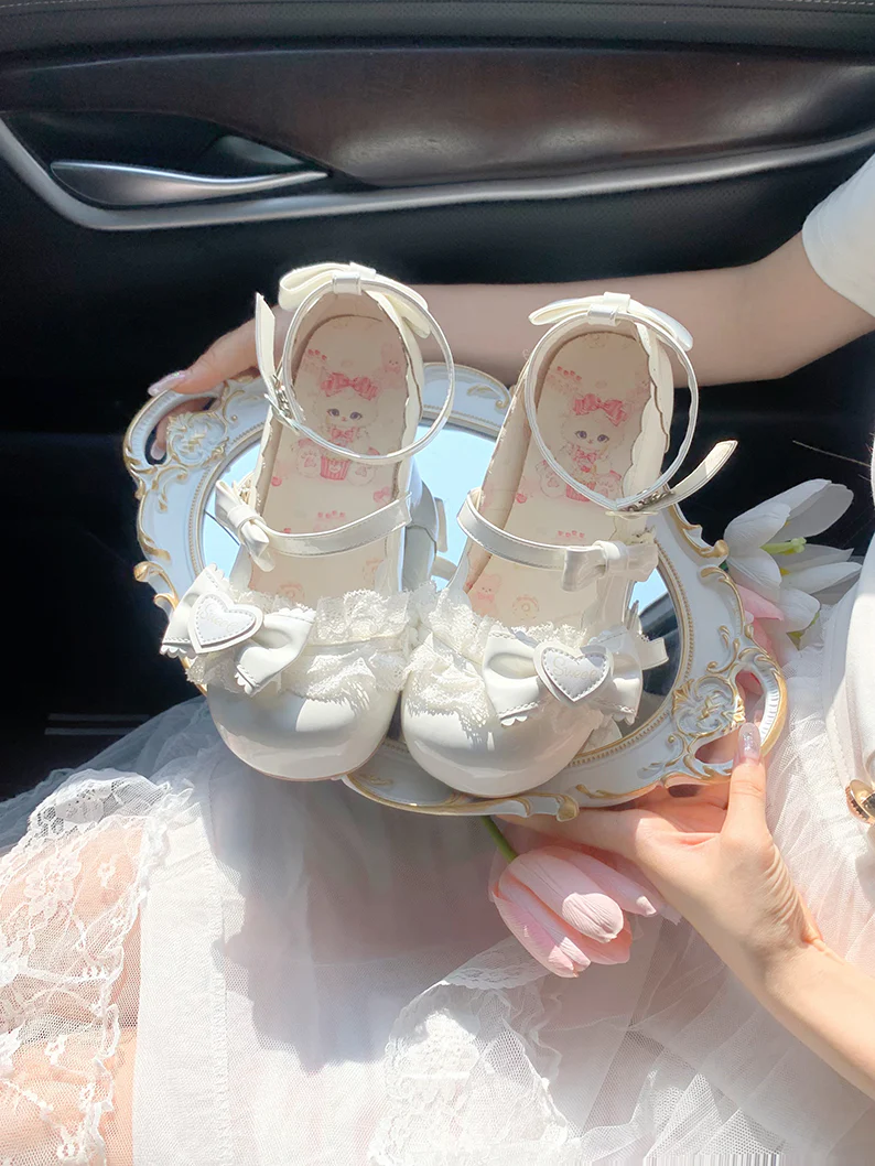 Aimee - Sakura - Sweet Lolita Heels Cute Mid-heel Mary Jane Shoes - Image 35