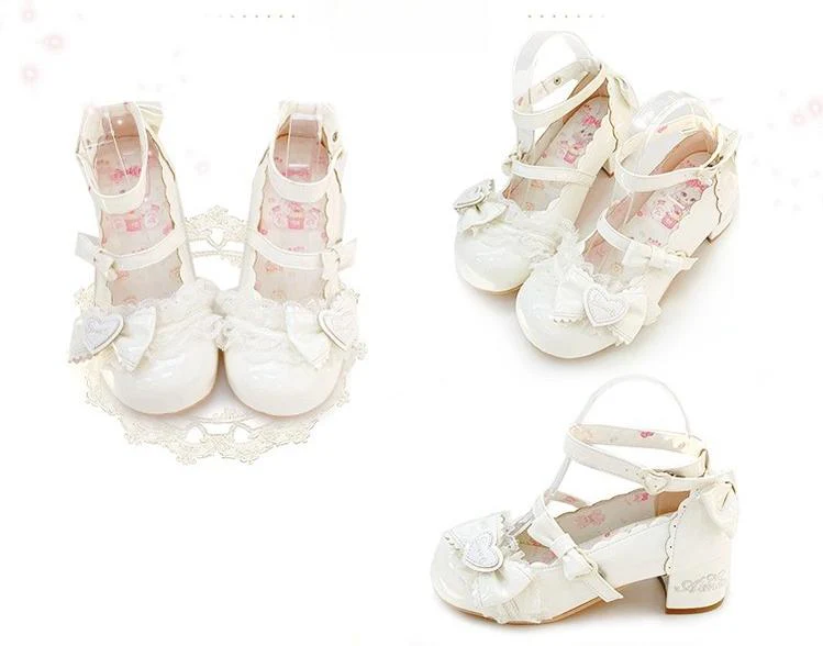 Aimee - Sakura - Sweet Lolita Heels Cute Mid-heel Mary Jane Shoes - Image 37