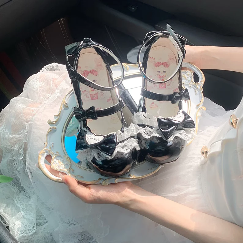 Aimee - Sakura - Sweet Lolita Heels Cute Mid-heel Mary Jane Shoes - Image 38
