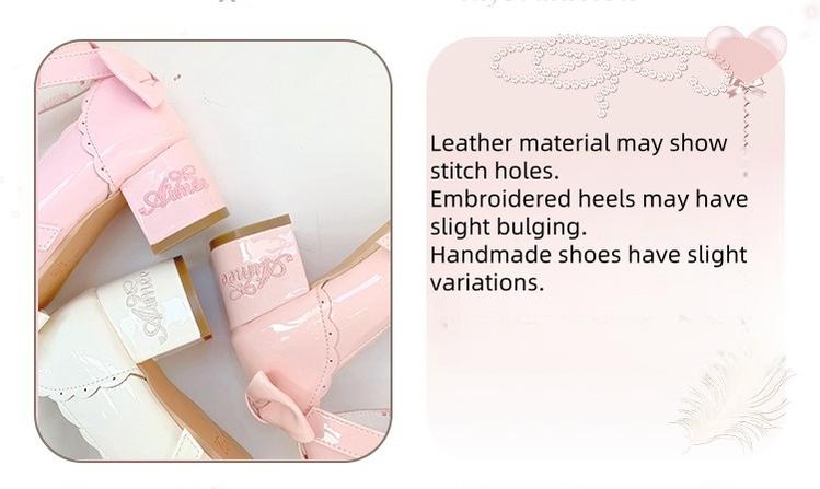 Aimee - Sakura - Sweet Lolita Heels Cute Mid-heel Mary Jane Shoes - Image 45