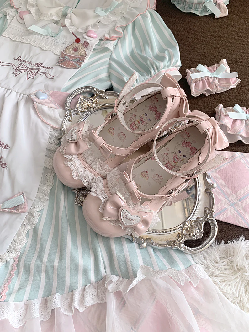 Aimee - Sakura - Sweet Lolita Heels Cute Mid-heel Mary Jane Shoes - Image 6