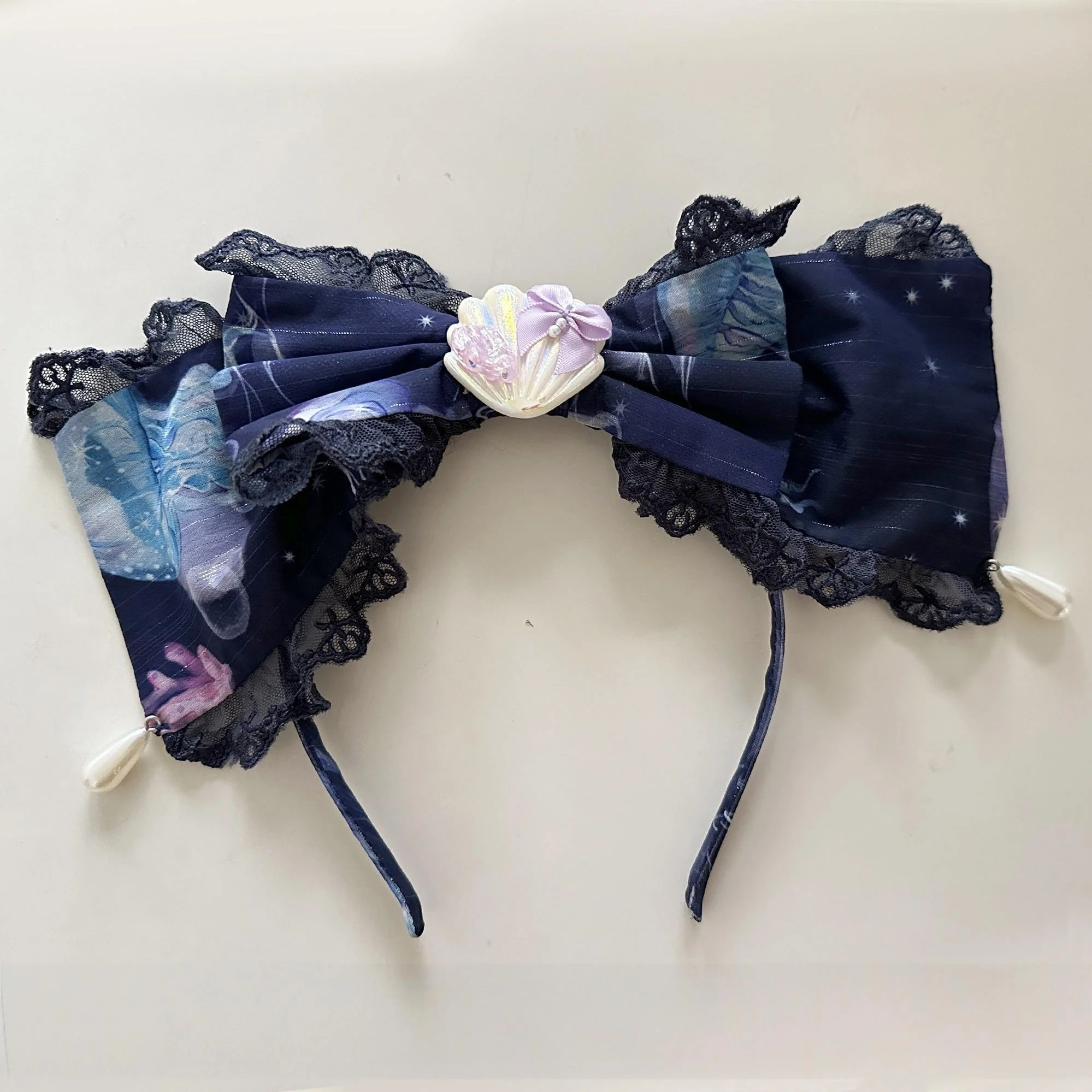 Coral Jellyfish - Sweet Lolita High-waist JSK Dress, Jellyfish & Coral Print - Image 18