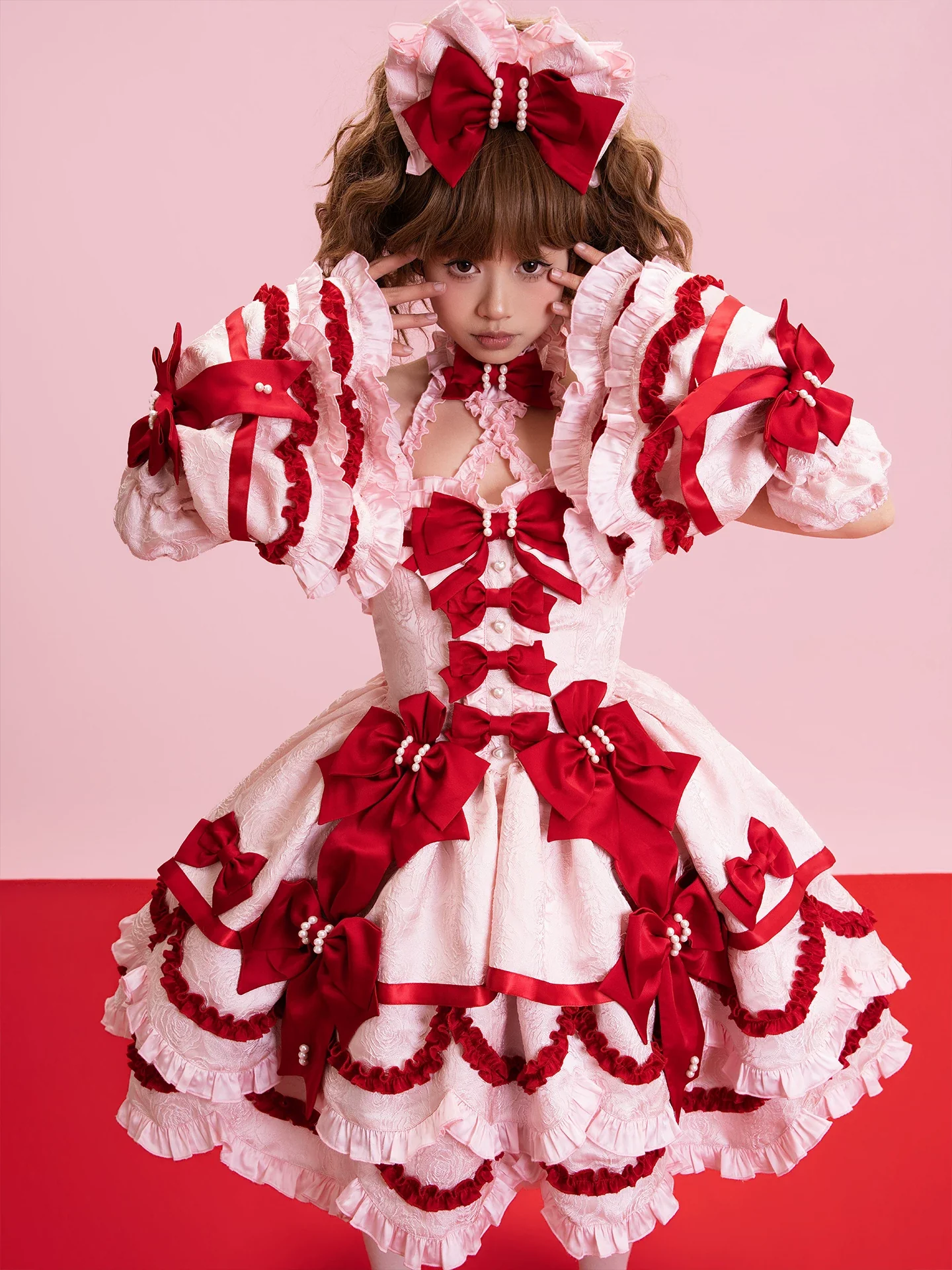 Sweetheart Petal - Sweet Lolita Hime Sleeves, Layered Ruffles - Image 15