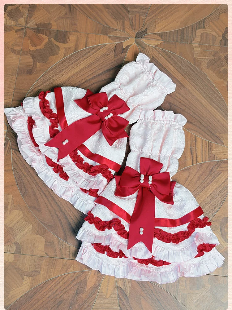 Sweetheart Petal - Sweet Lolita Hime Sleeves, Layered Ruffles - Image 3