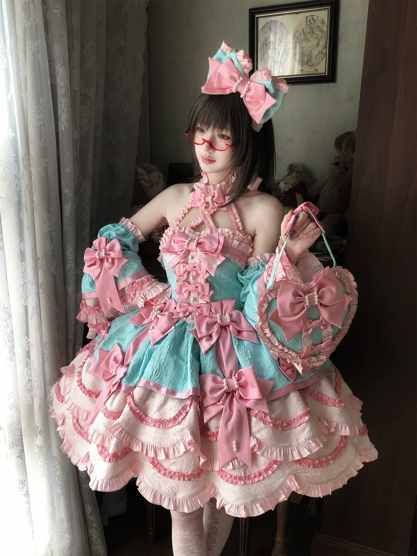 Sweetheart Petal - Sweet Lolita Hime Sleeves, Layered Ruffles - Image 9