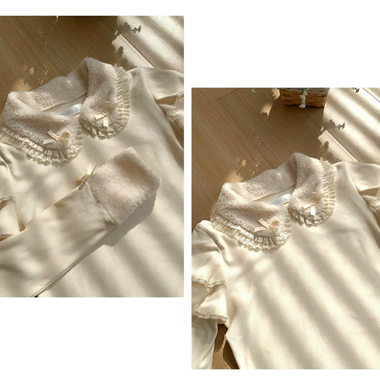 With PUJI - Sweet Lolita Innerwear Autumn and Winter Lolita Sweater - Image 18