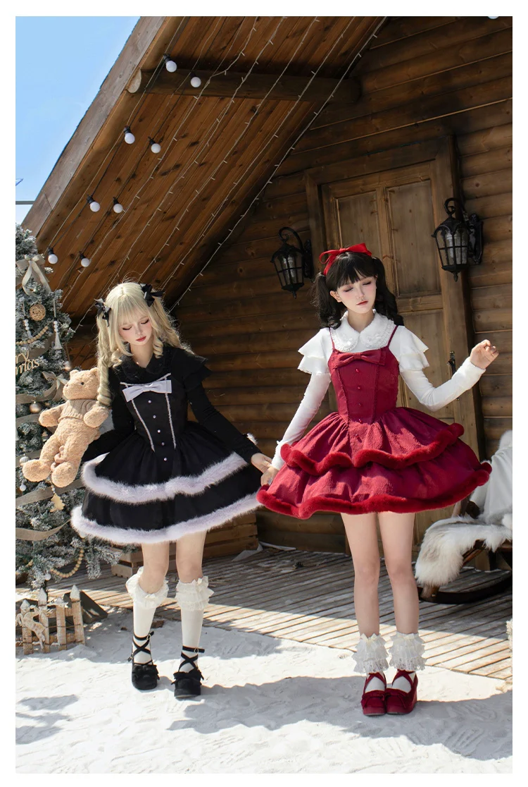 With PUJI - Sweet Lolita Innerwear Autumn and Winter Lolita Sweater - Image 4