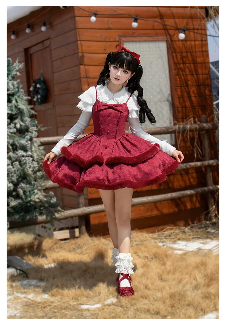 With PUJI - Sweet Lolita Innerwear Autumn and Winter Lolita Sweater - Image 6