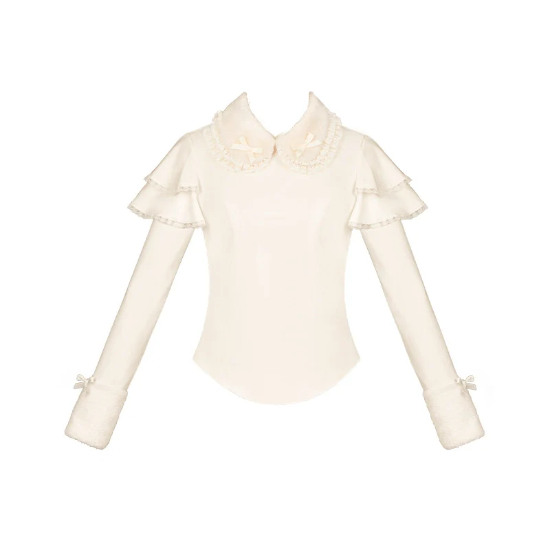 With PUJI - Sweet Lolita Innerwear Autumn and Winter Lolita Sweater - Image 8
