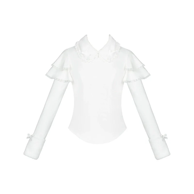 With PUJI - Sweet Lolita Innerwear Autumn and Winter Lolita Sweater - Image 9