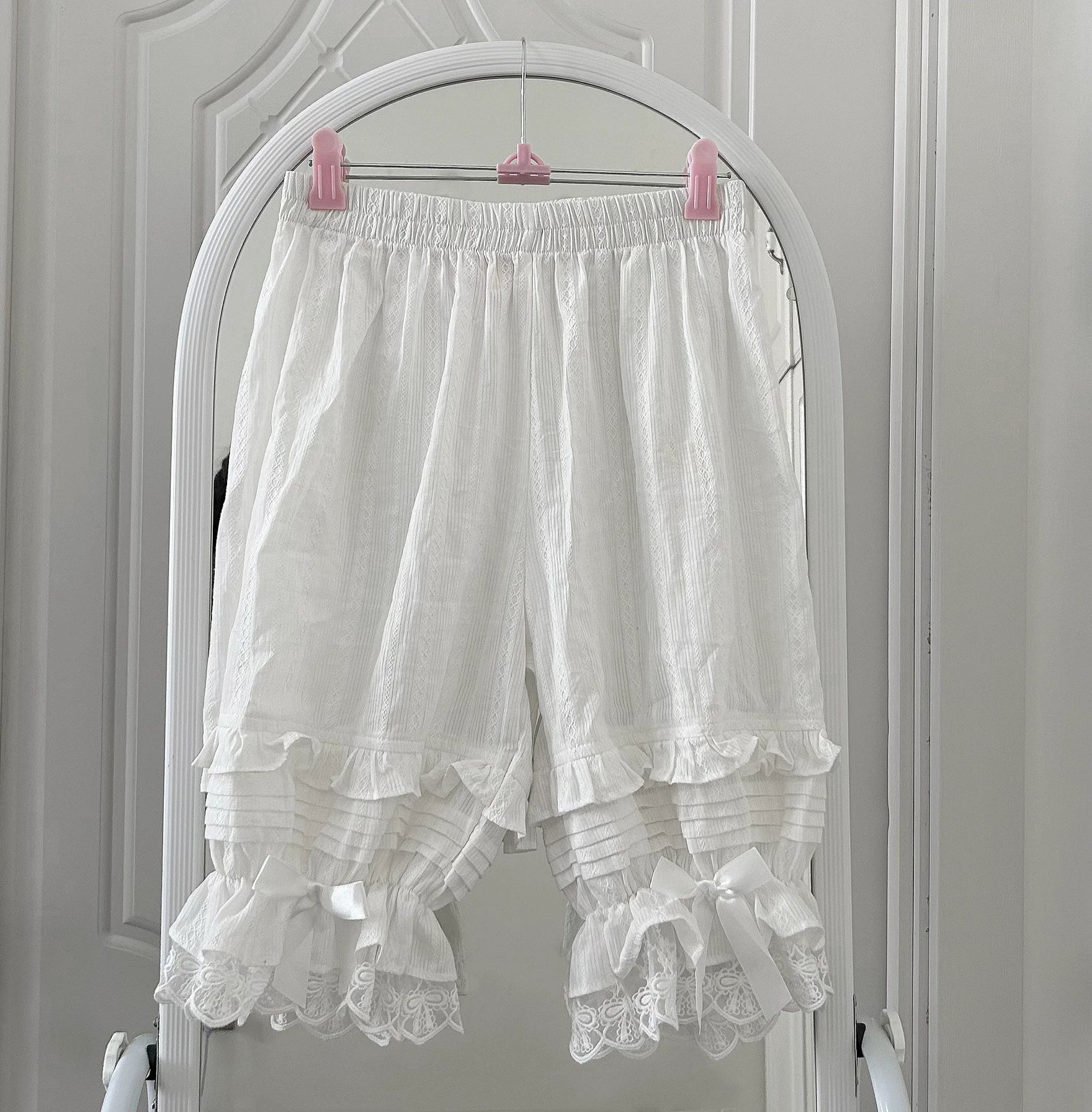 Sweet Lolita Jacquard Cotton Bloomers, Accordion Pleats - Image 12