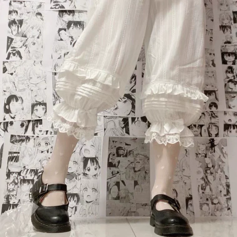Sweet Lolita Jacquard Cotton Bloomers, Accordion Pleats - Image 13