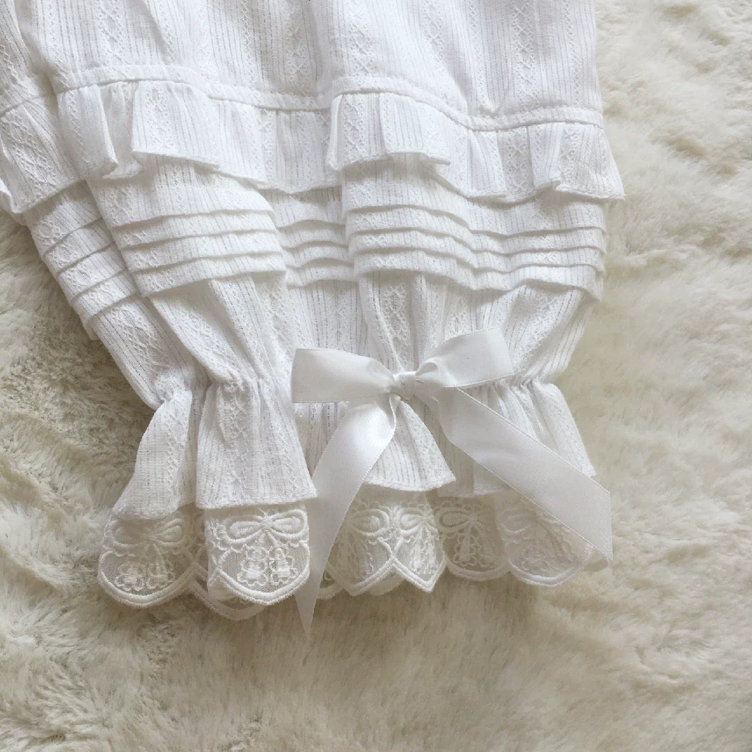 Sweet Lolita Jacquard Cotton Bloomers, Accordion Pleats - Image 8