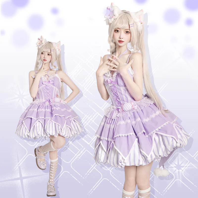 Sweety Gummy - Sweet Lolita JSK Dress Big Bow Flower Bud Lolita Dress - Image 10
