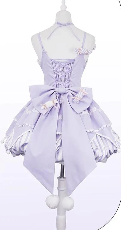 Sweety Gummy - Sweet Lolita JSK Dress Big Bow Flower Bud Lolita Dress - Image 17