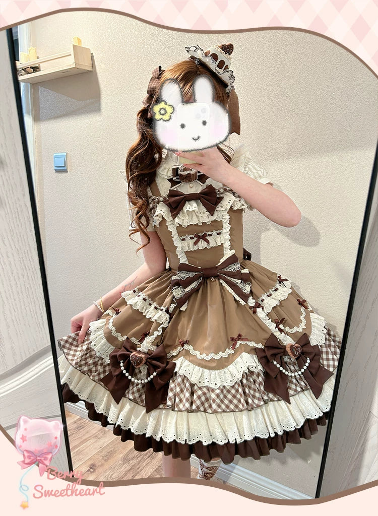 Berry Sweetheart - Sweet Lolita JSK Dress, Four Tiered Hem - Image 14