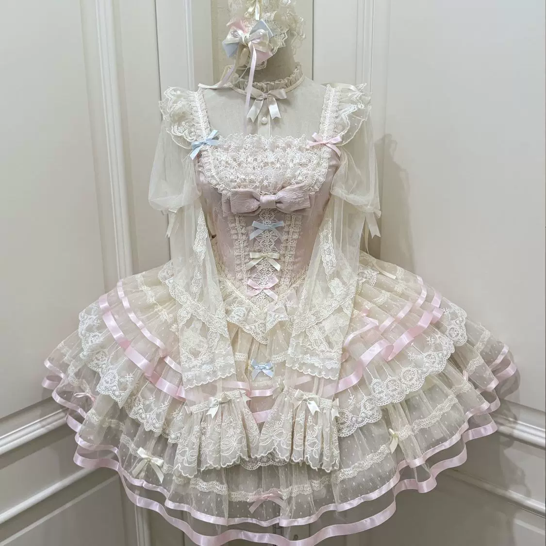 Butterfly Ballet - Sweet Lolita JSK Dress, Layered Tulle Hem - Image 20