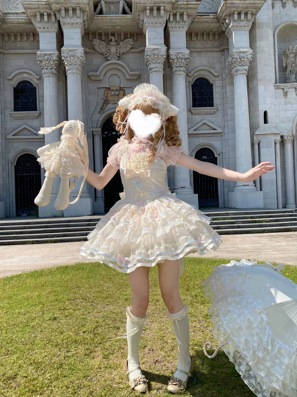 Butterfly Ballet - Sweet Lolita JSK Dress, Layered Tulle Hem - Image 8