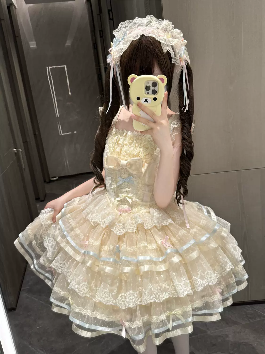 Butterfly Ballet - Sweet Lolita JSK Dress, Layered Tulle Hem - Image 9