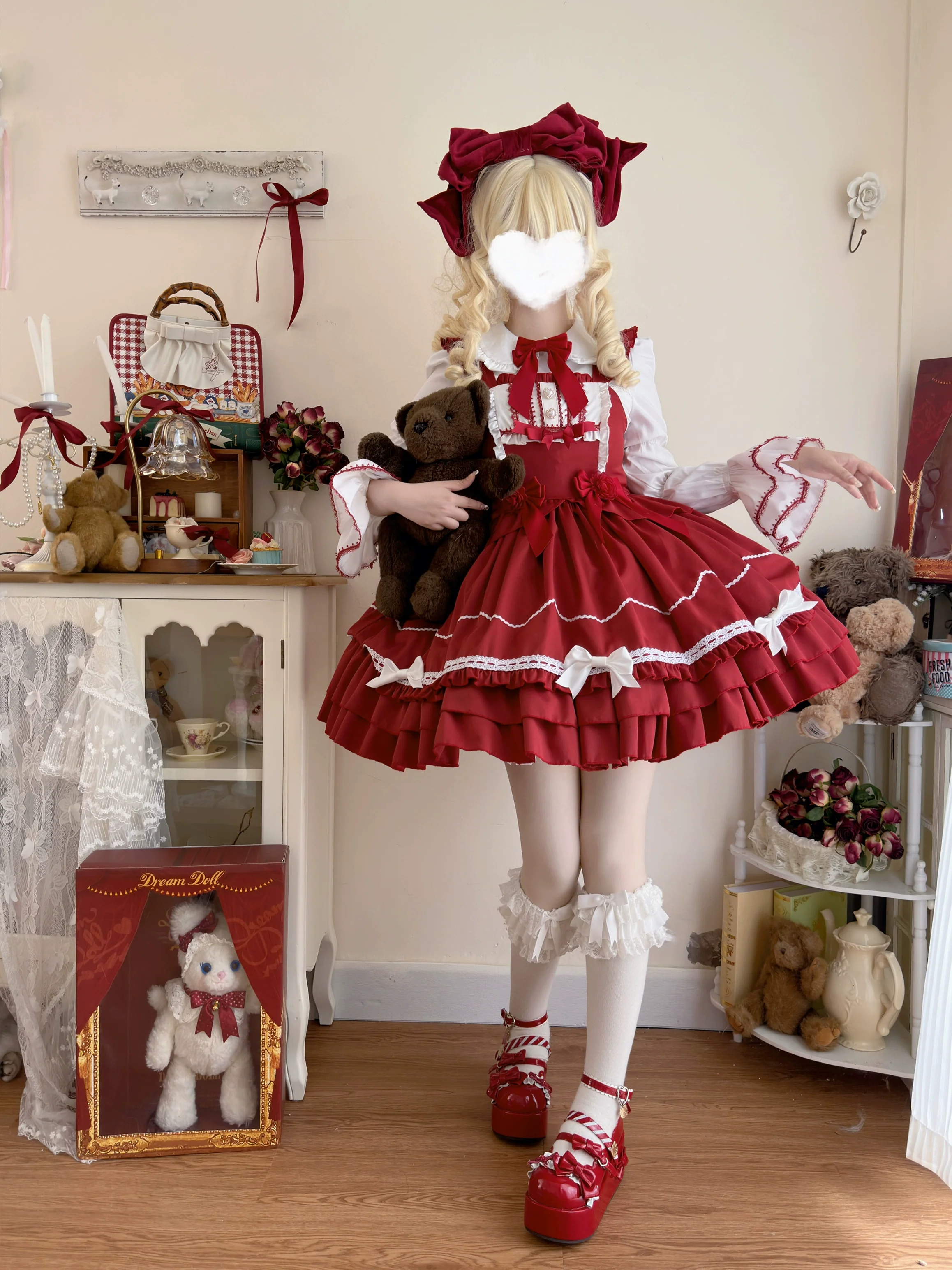 Hanguliang - Paper Shell Cake - Sweet Lolita JSK Dress Summer Dress